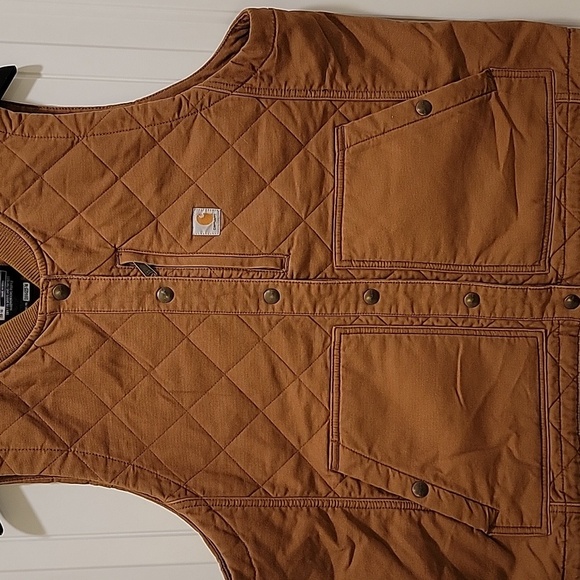Carhartt Rugged Flexx Relaxed Fit Insulated Brown Vest Size XL - Picture 4 of 9